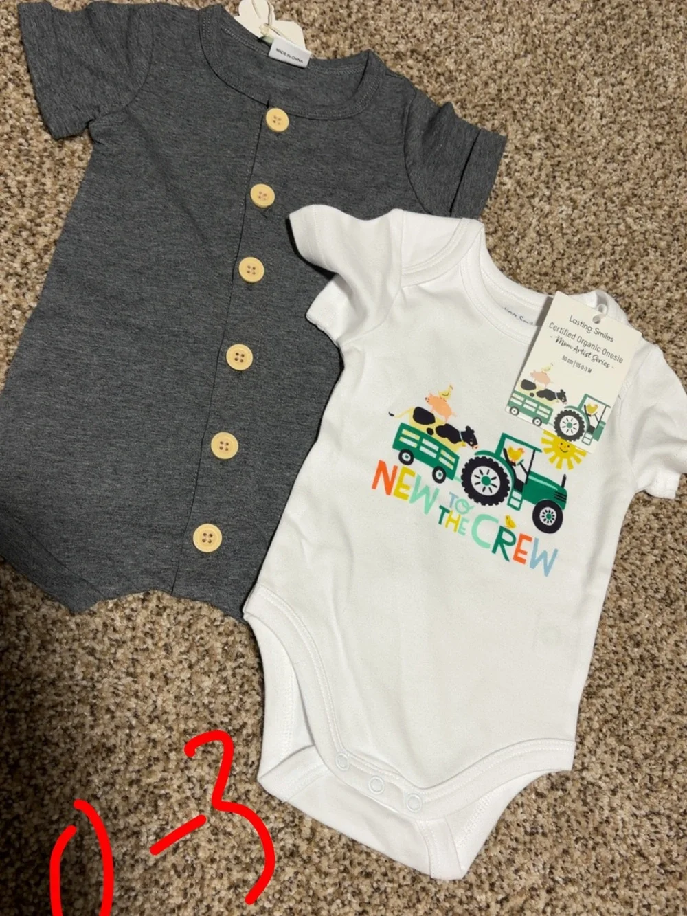 Kids Short-Sleeve Romper Bundle - Blue, Rust & Dino Prints
